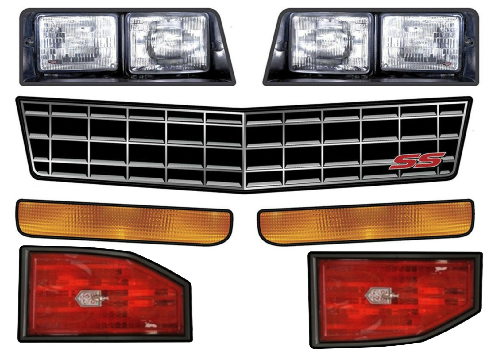 Monte Carlo Headlight Decal Kit Street Stock Bomber Nose Bumper Graphics