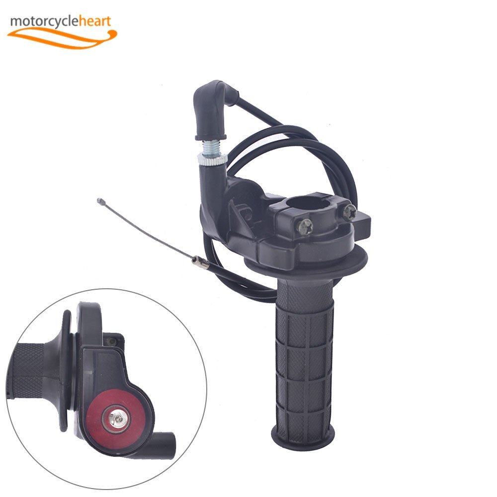 7/8″ 22mm Twist Throttle Handle Grip with Cable 50-250CC ATV Dirt Bike