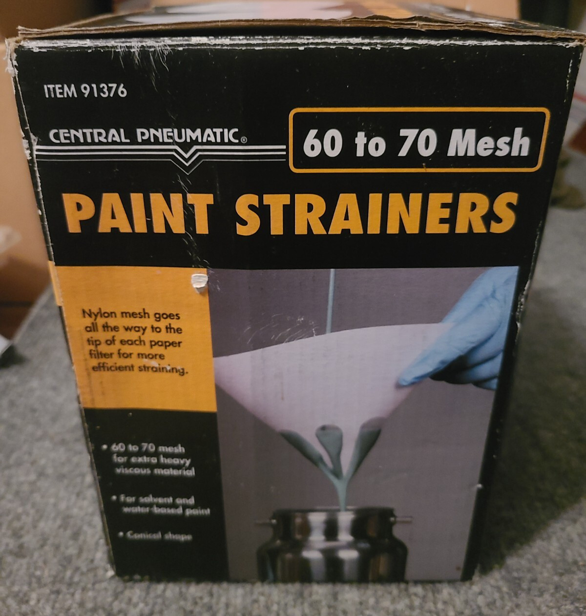 Central Pneumatic Paint Strainers 60 to 70 Mesh About 75 Count