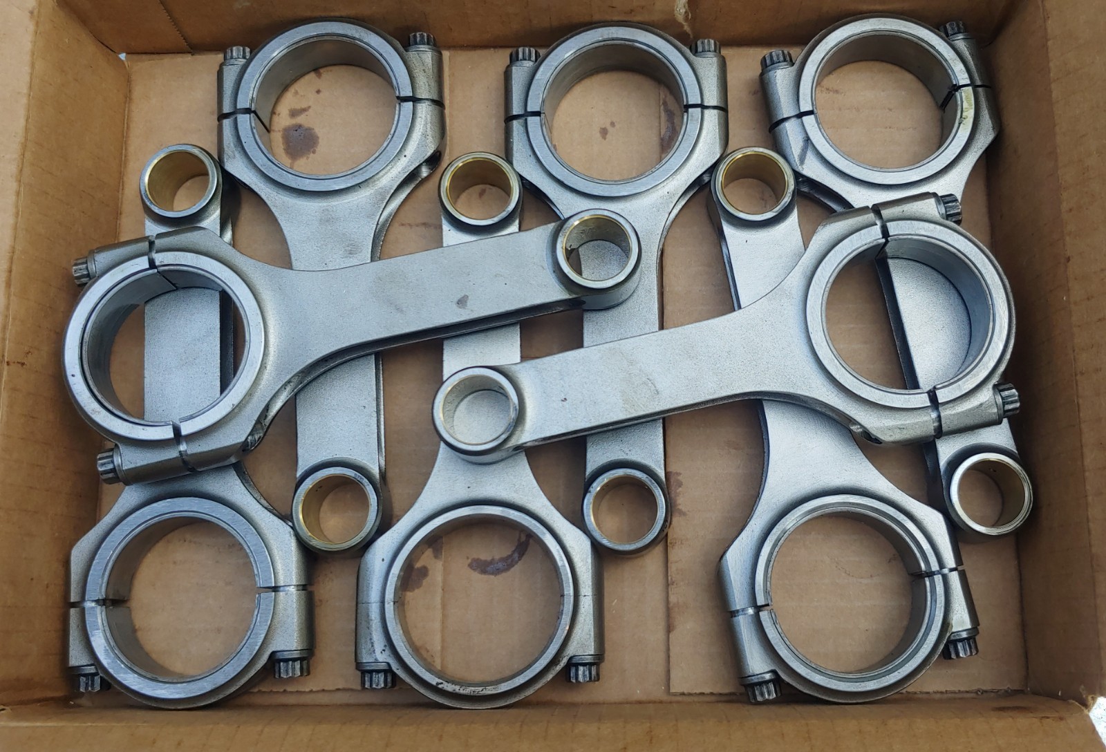 6″ H Beam Connecting Rod Forged 4340 SBC Chevy 350 355 383 Scat Speedmaster 406
