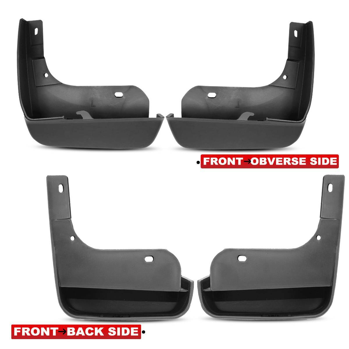 4x Front &Rear Mud Flaps Splash Guards Mudguard for Honda Accord Sedan 2003-2007