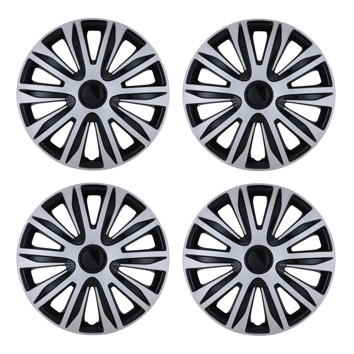 15″ Set of 4 Lacquer Wheel Covers Snap On Full Hub Caps fit R15 Tire & Steel Rim