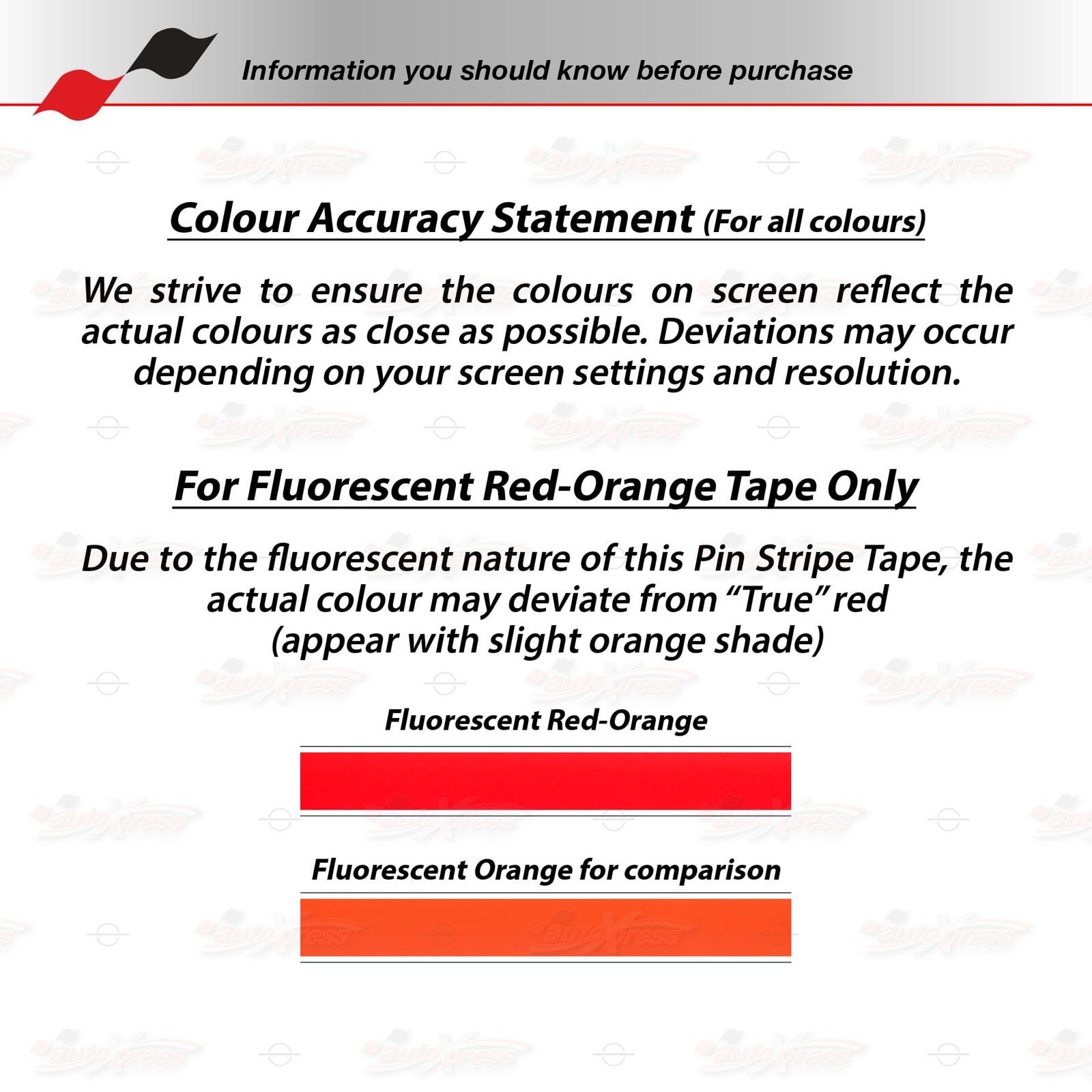 FLUORESCENT RED-ORANGE 2″ 50mm PIN STRIPE Car Striping TAPE Decal Vinyl Sticker