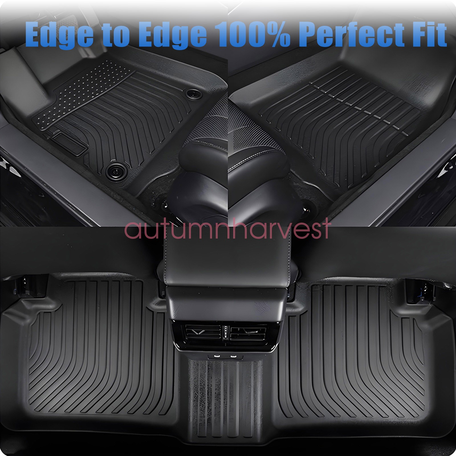 Floor Mats Liner TPE For 2013-2024 Toyota 4Runner 7 Seats 3D Model All-Weather
