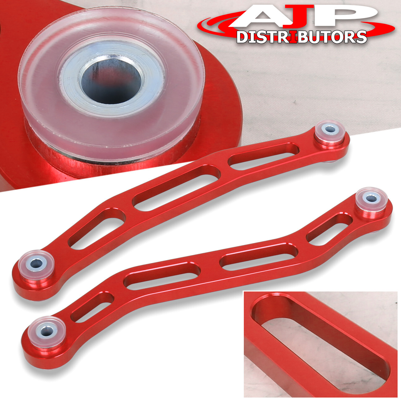 Red Rear Lower Control Arms LCA CNC Aluminum Strut For 1990-1993 Honda Accord