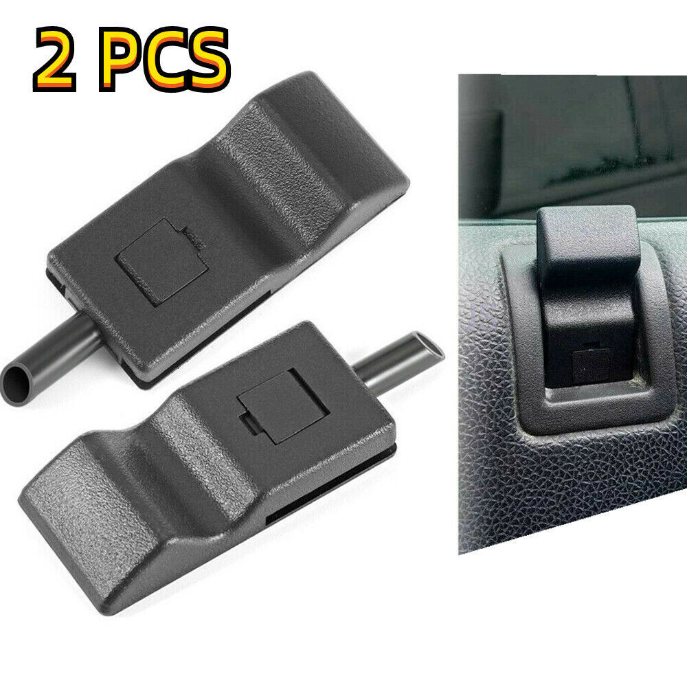 2Pc For 2007-13 Chevy GMC Yukon Silverado Sierra Door Lock Knob Front Rear Black