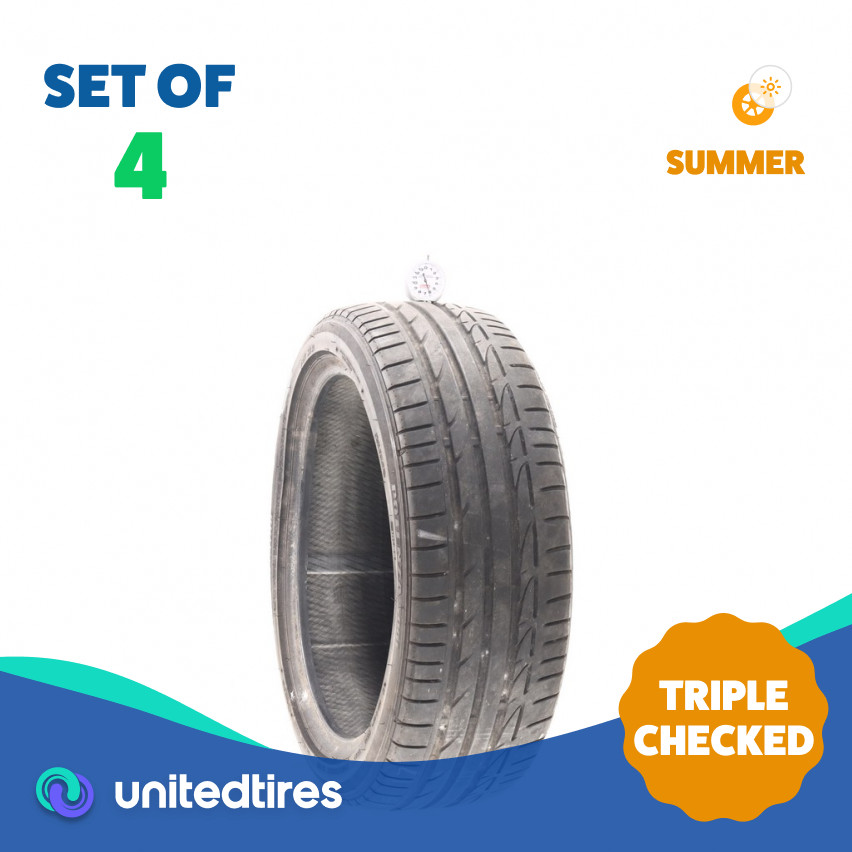 Set of (4) Used 205/45R17 Bridgestone Potenza S001 84W – 6-8/32 (16ITC)