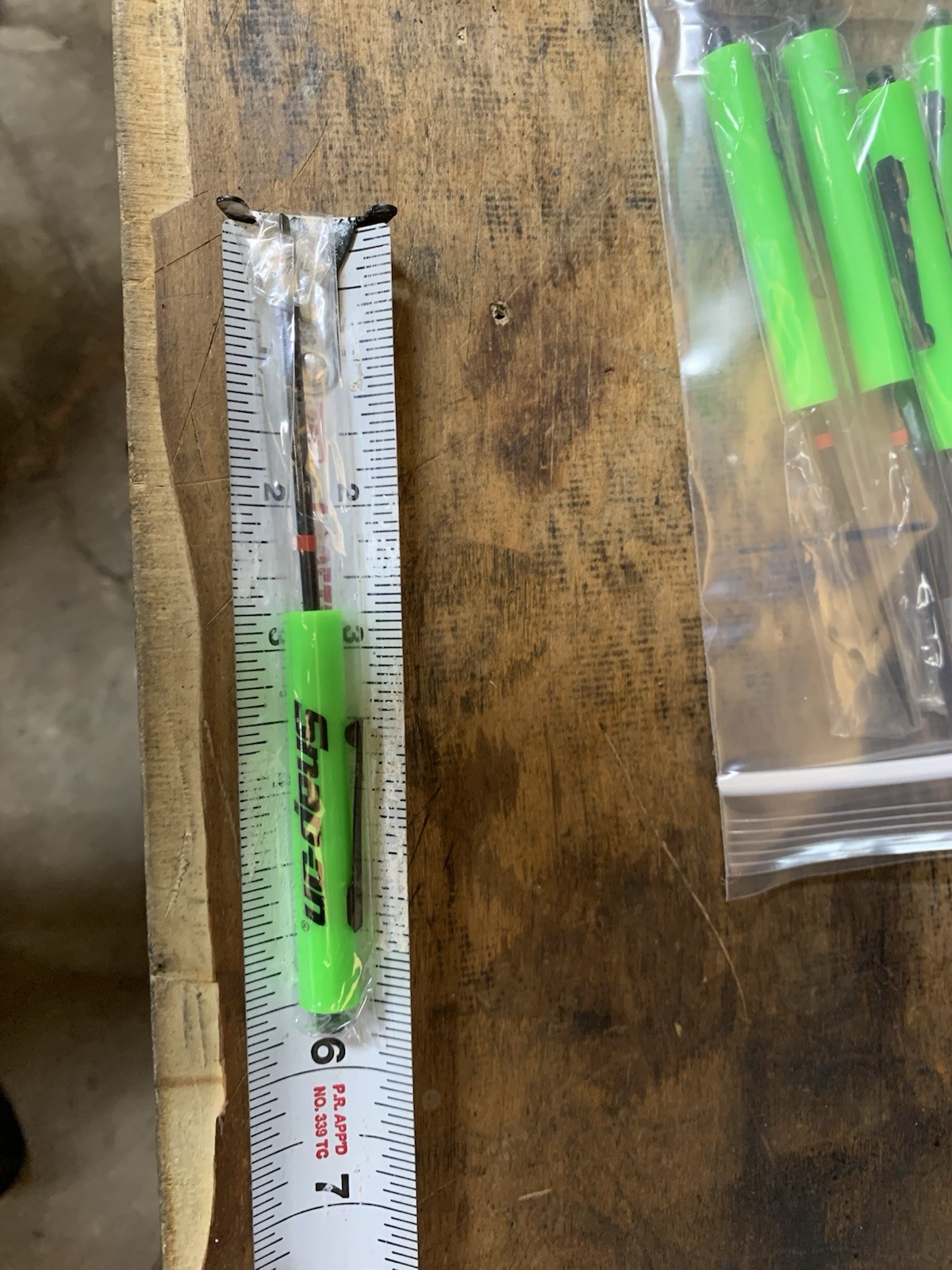 6 Snap on tools Special Edition pocket screwdrivers GREEN Promo