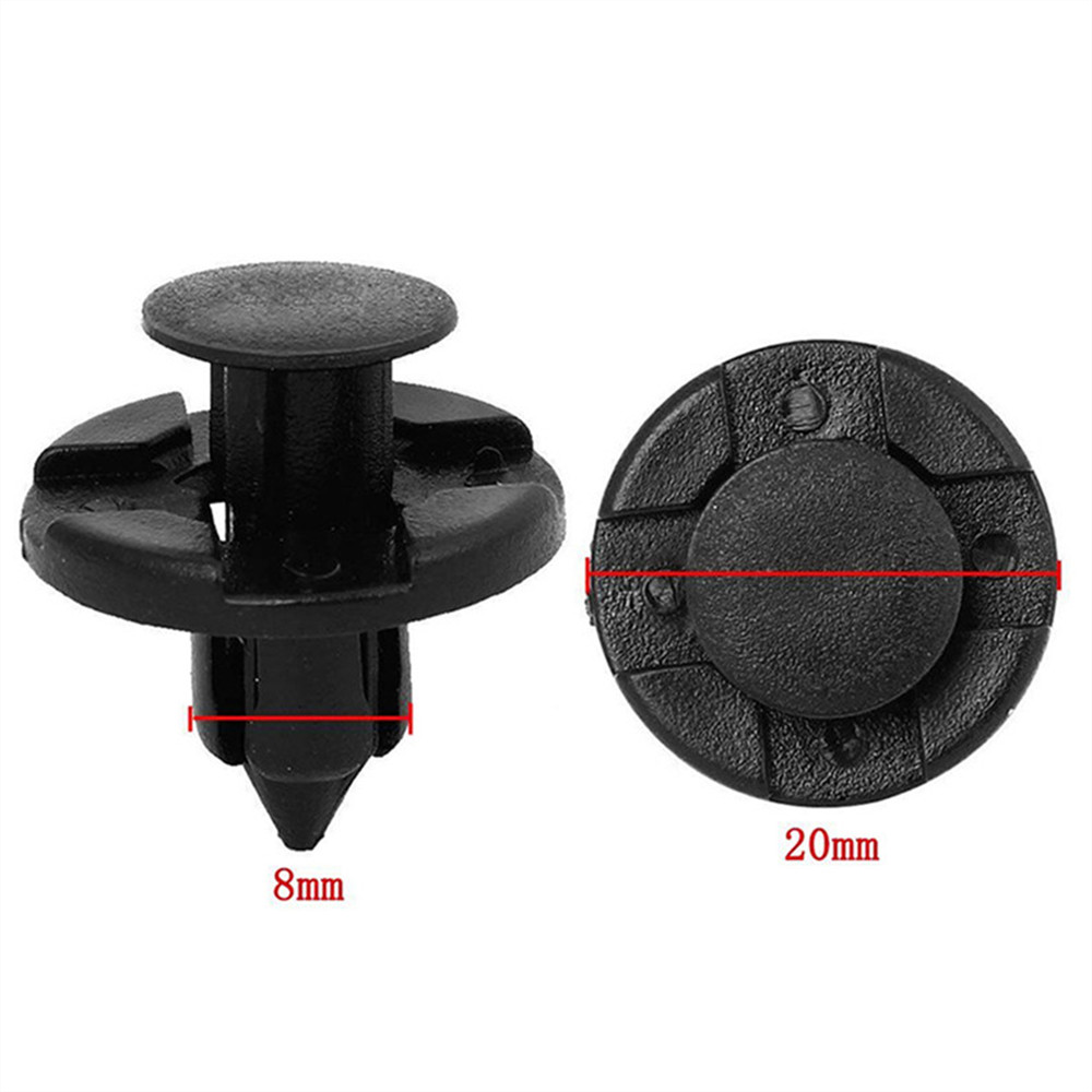 100Pcs Bumper Fender Trim Clips, Push Pin Rivet Panel Fasteners Fits Toyota