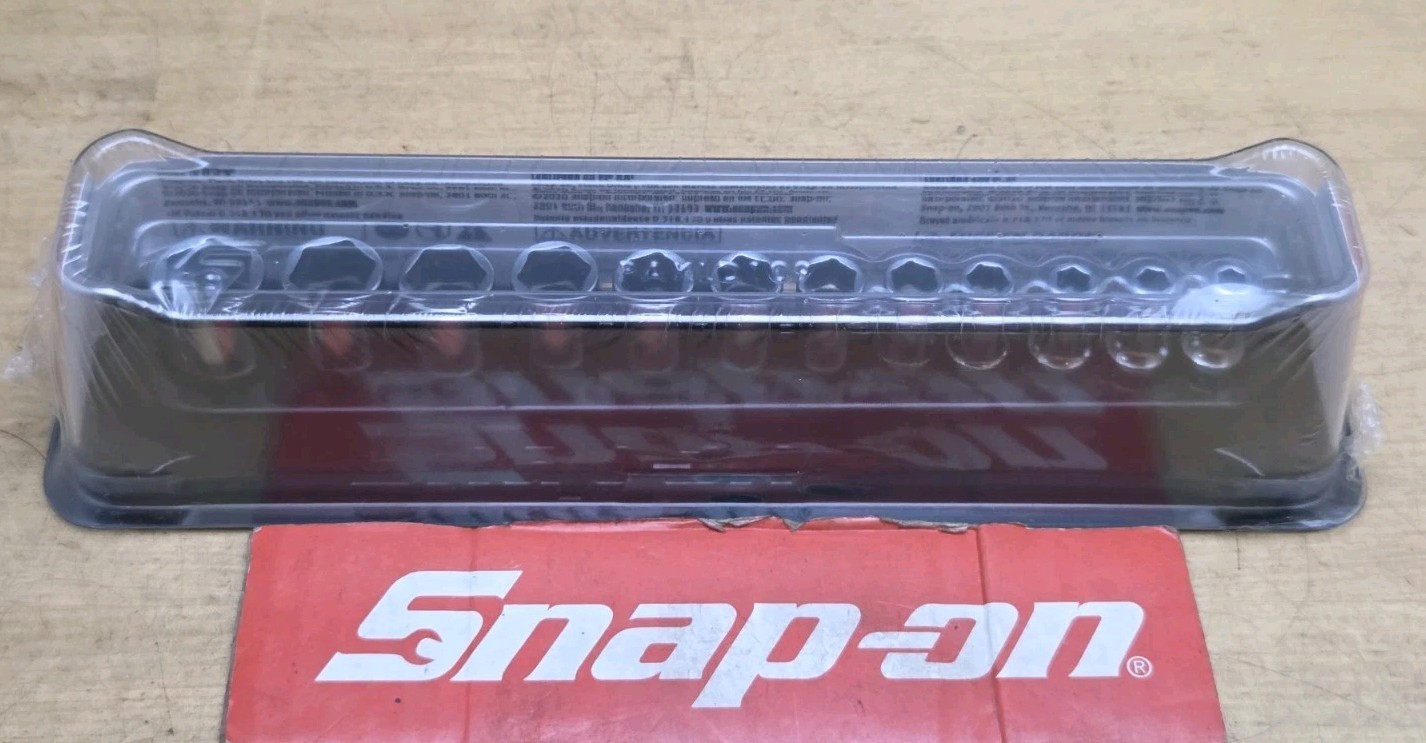 New Snap On 112YTMMSY – 1/4″ Drive 12 Pc Semi Deep 6 Pt Metric Socket Set