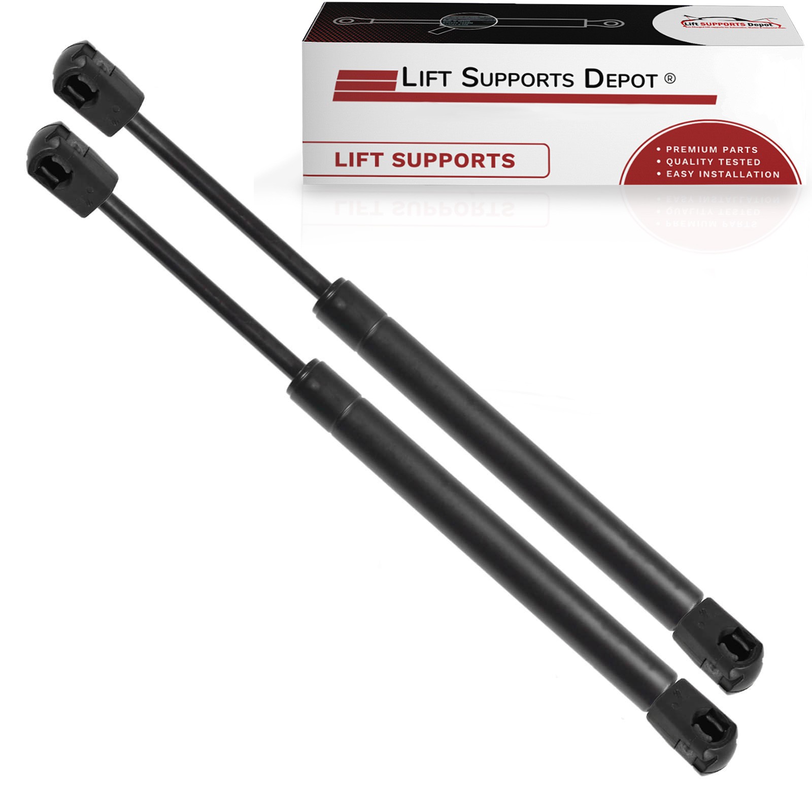 Qty 2 10mm Nylon End Lift Supports 24 Inches Extended x 150lbs