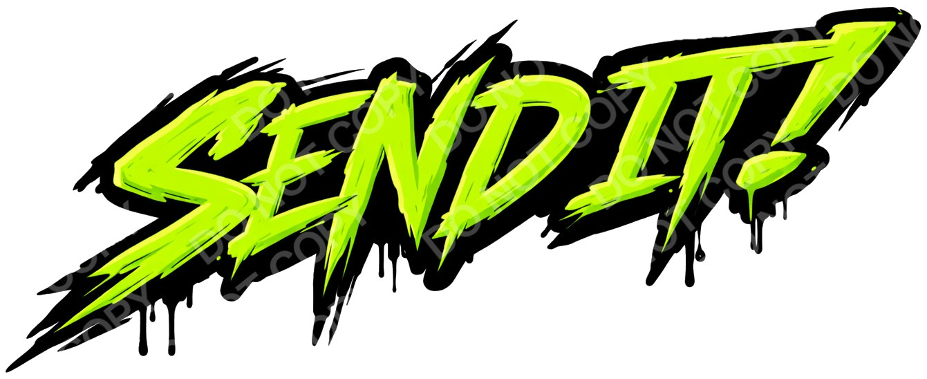 SEND IT! Motocross Vinyl Decal Graphic Dirt Bike Supercross Weatherproof Sticker