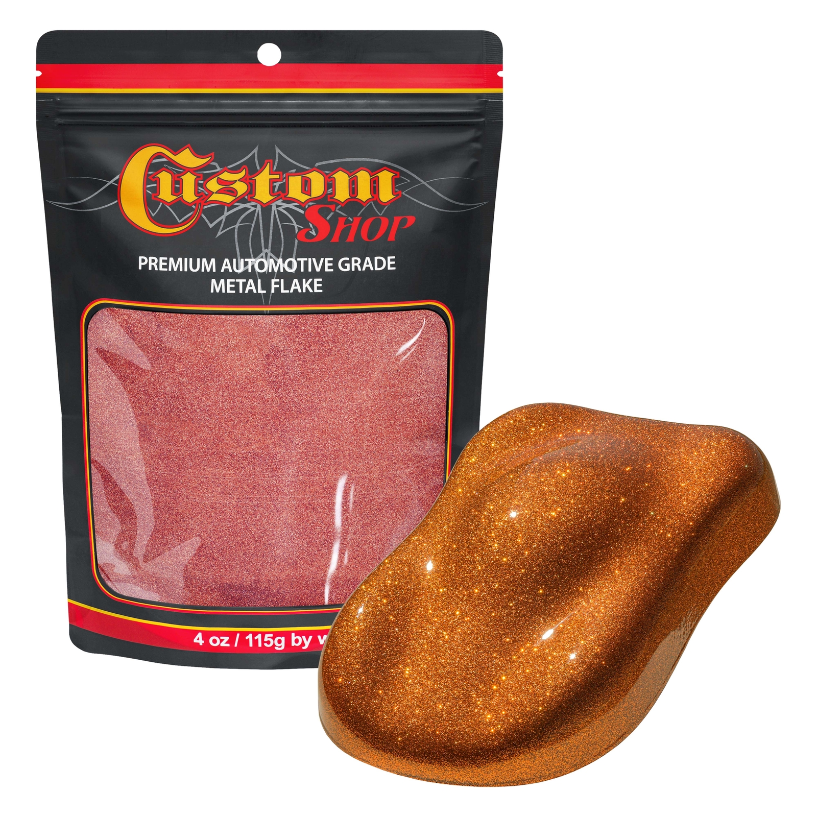 Custom Shop – Orange – 4-Ounce Micro Flake .004 Micron Size