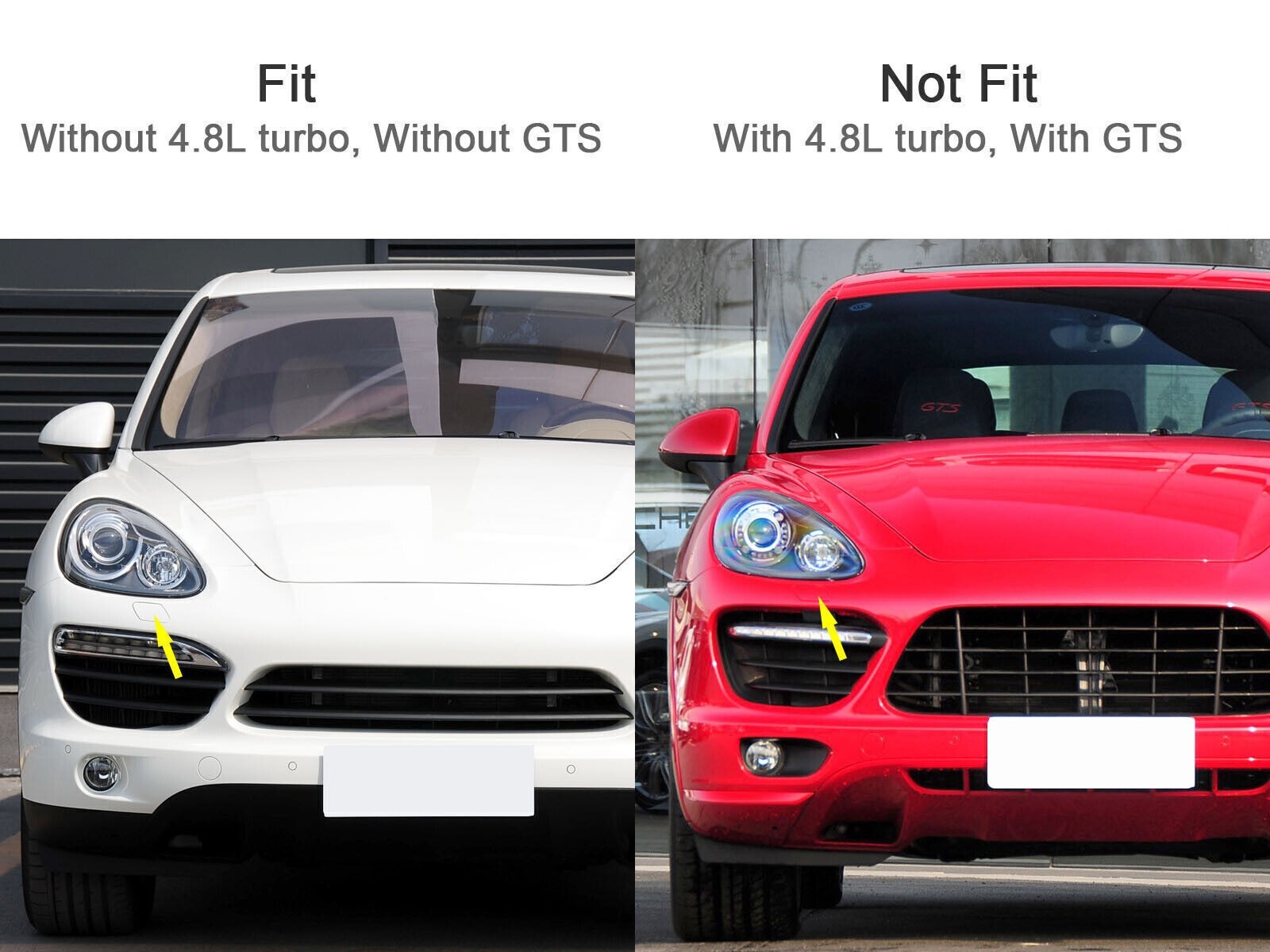 Right Passenger Side HeadLamp Washer Cover RH Fit For 2011-2014 Porsche Cayenne