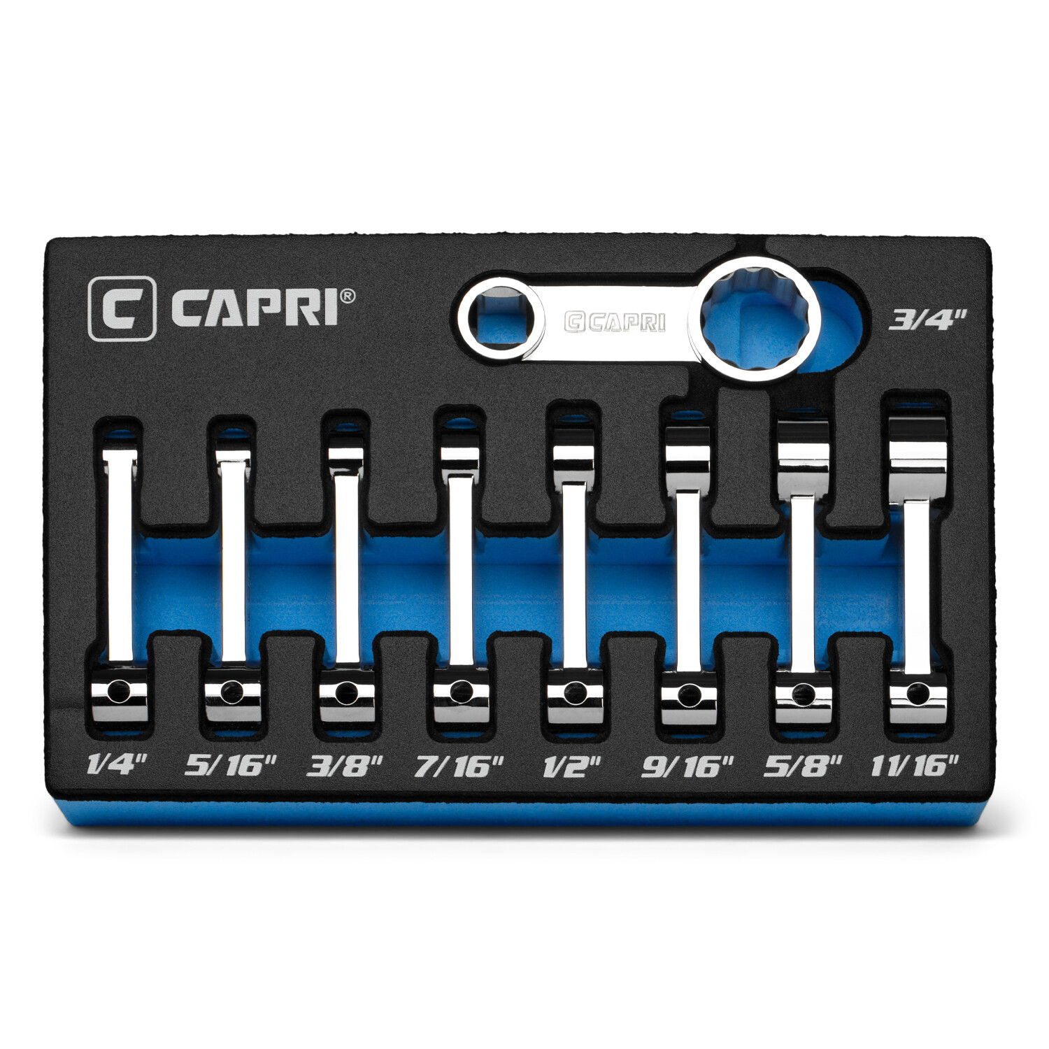 Capri Tools 3/8 in. Drive Torque Adapter Set, 12-Point Box End, SAE, 9-Piece