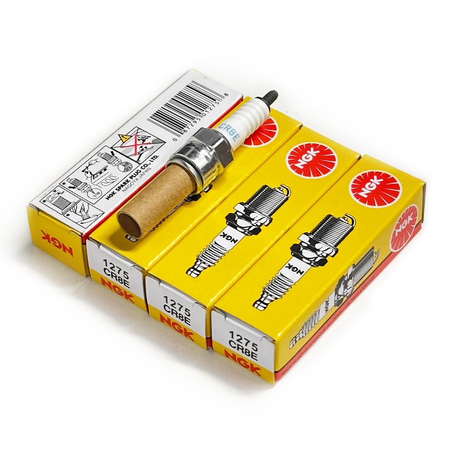 4pc (new) — NGK # 1275 Standard Spark Plug — CR8E US-US