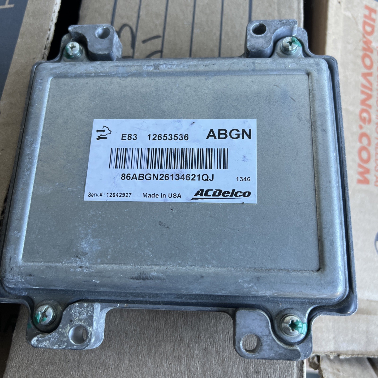 2011 2012 Chevrolet Cruze Engine Computer Control Module ECU ECM 12644530 E83