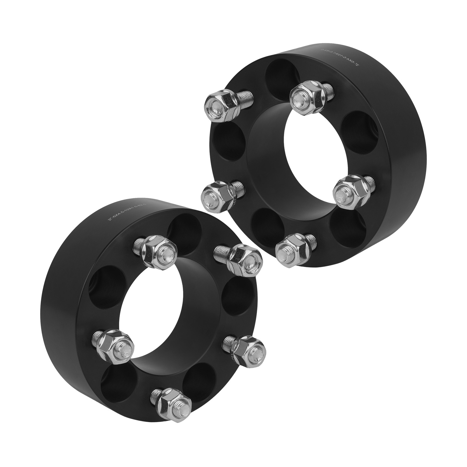 2x 2 inch 5×4.5″ Wheel Spacers M12x1.5 82.5mm For Honda Accord CR-V Civic 2Pcs
