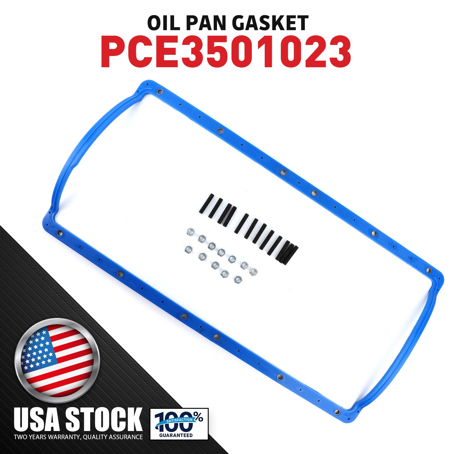 PCE350.1023 Rubber Steel Core Oil Pan Gasket Fit For Ford 7.3 Powerstroke 94-03