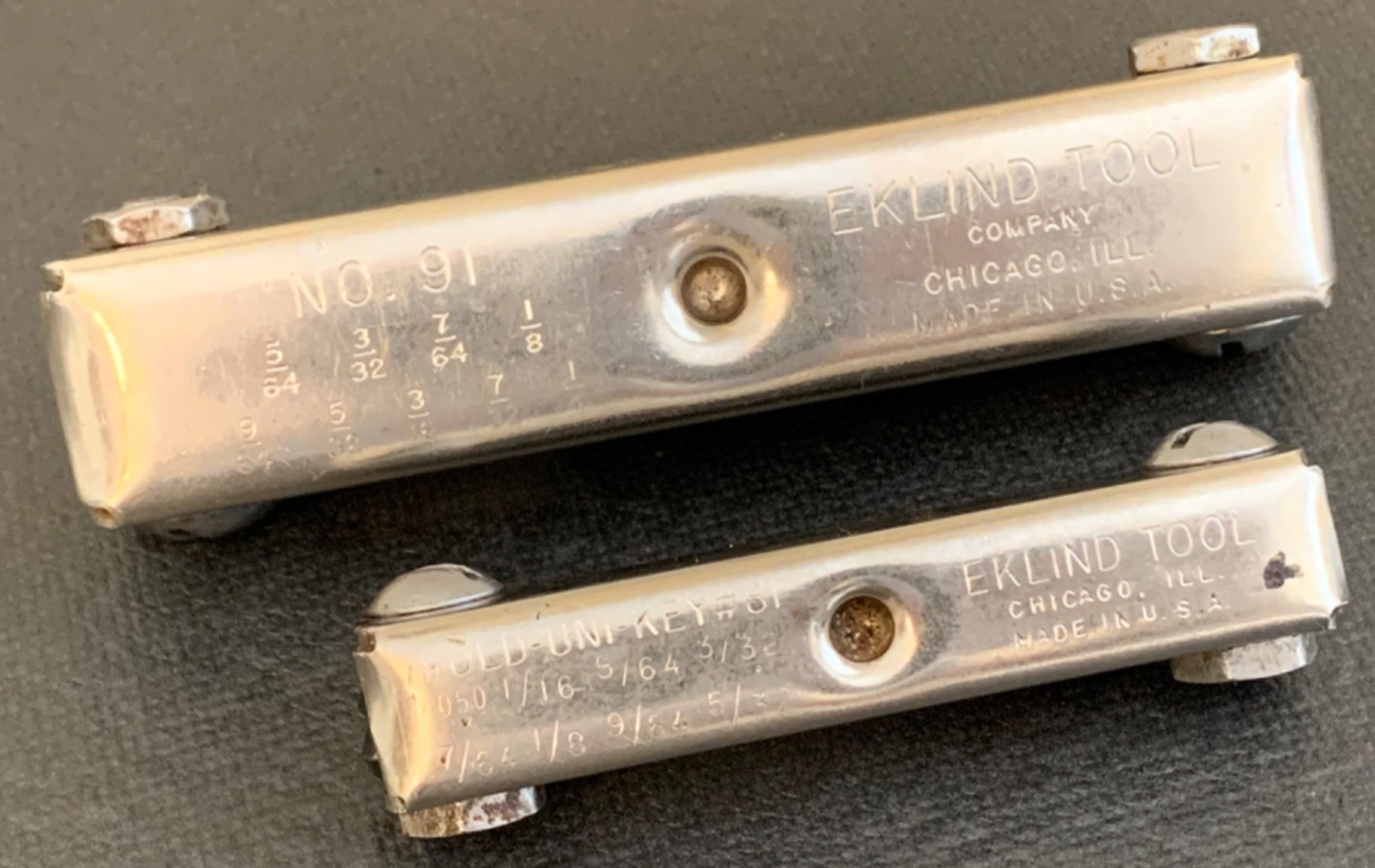 Eklind Tools No. 91 5/64 – 1/4 & 81 .050 – 5/32 SAE Allen Multi-Keys Made in USA