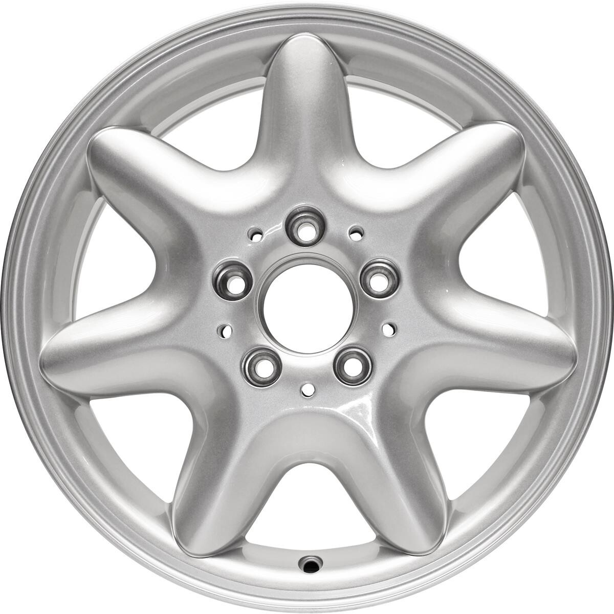 New 16×7 inch Aluminum Wheel Rim 7 Spoke Silver Fits 01-04 Mercedes-Benz C240
