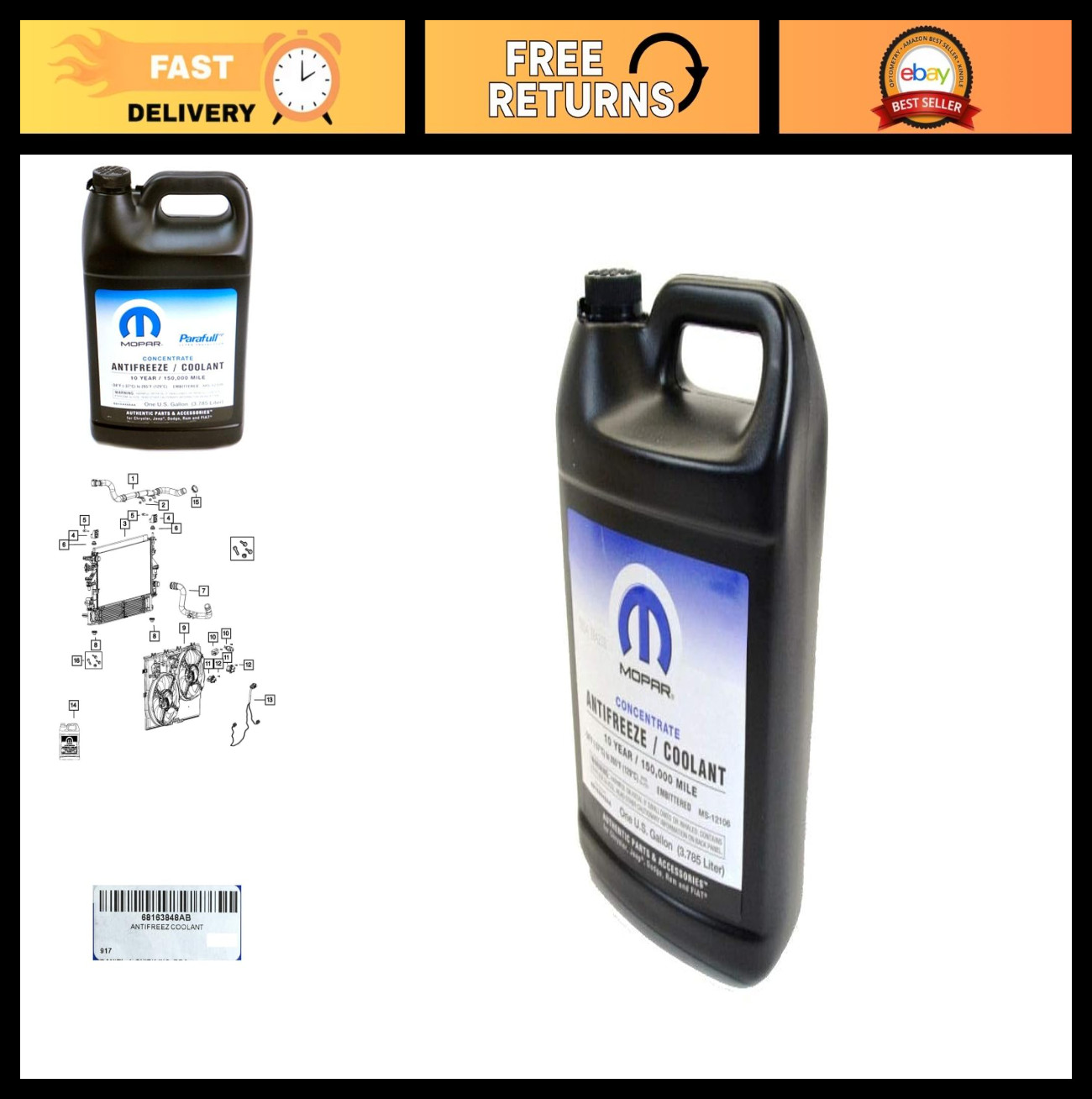 10 Year/150K Mile Antifreeze Coolant Concentrate – High Performance Engine Coola