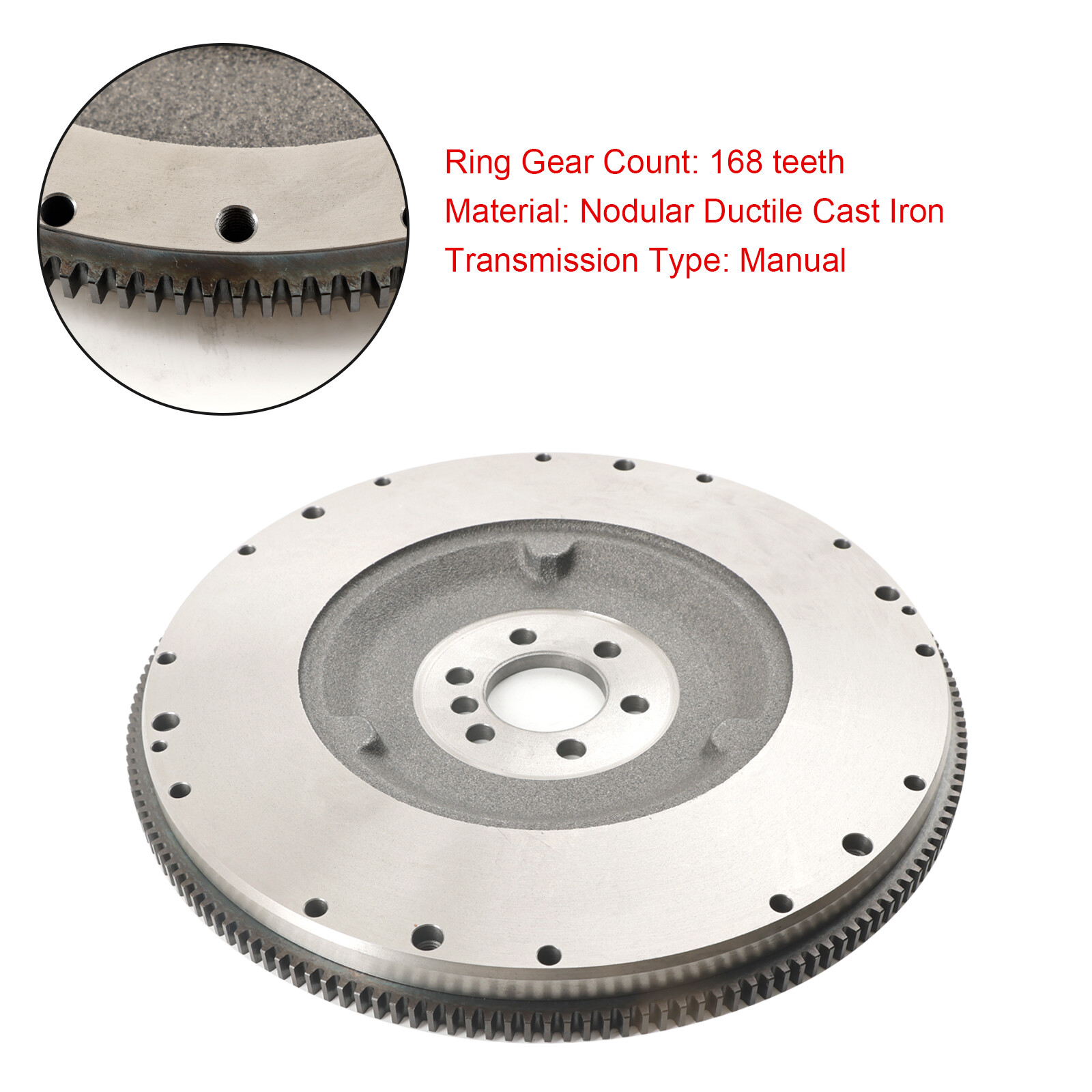 1× 168-Tooth Flywheel For GMC & Chevy Silverado 4.8 5.3 6.0L GEN III IV LS SWAP