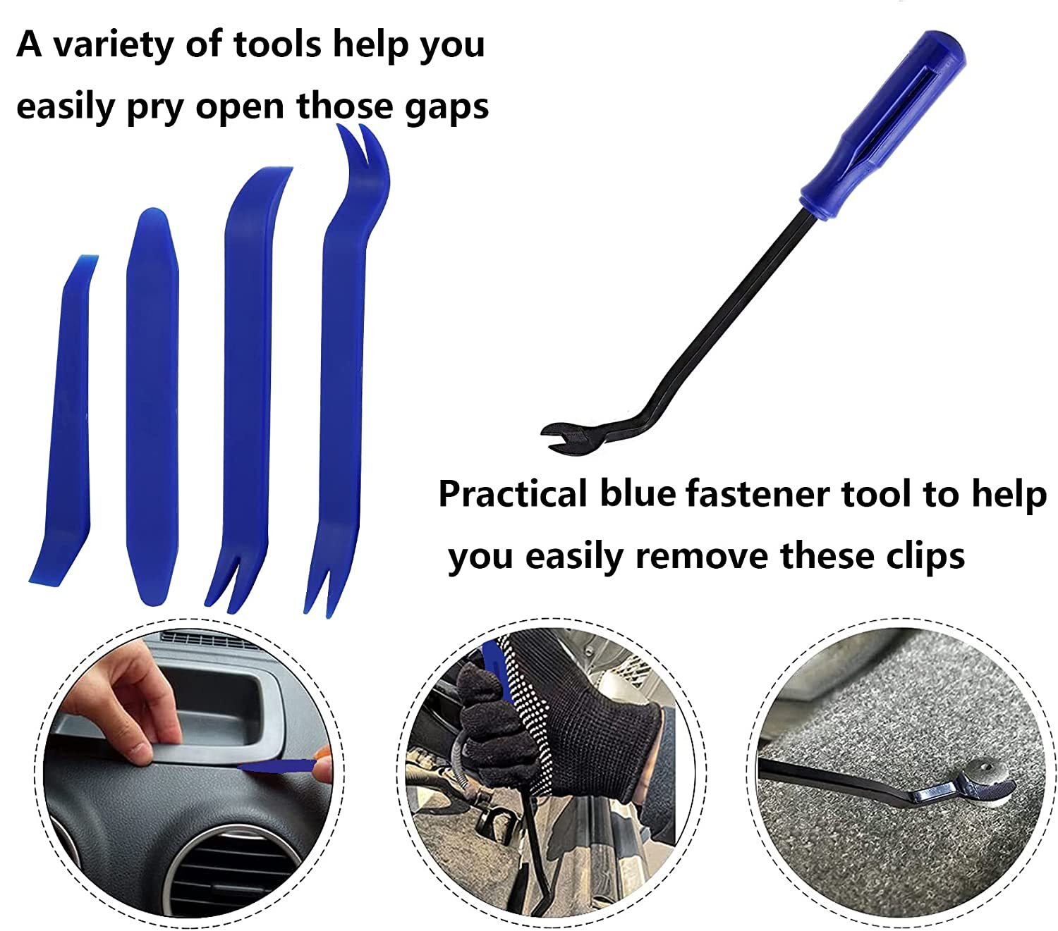 1000PCS Car Retainer Clips Auto Fasteners Push Trim Clips Pin Rivet Bumper Kit
