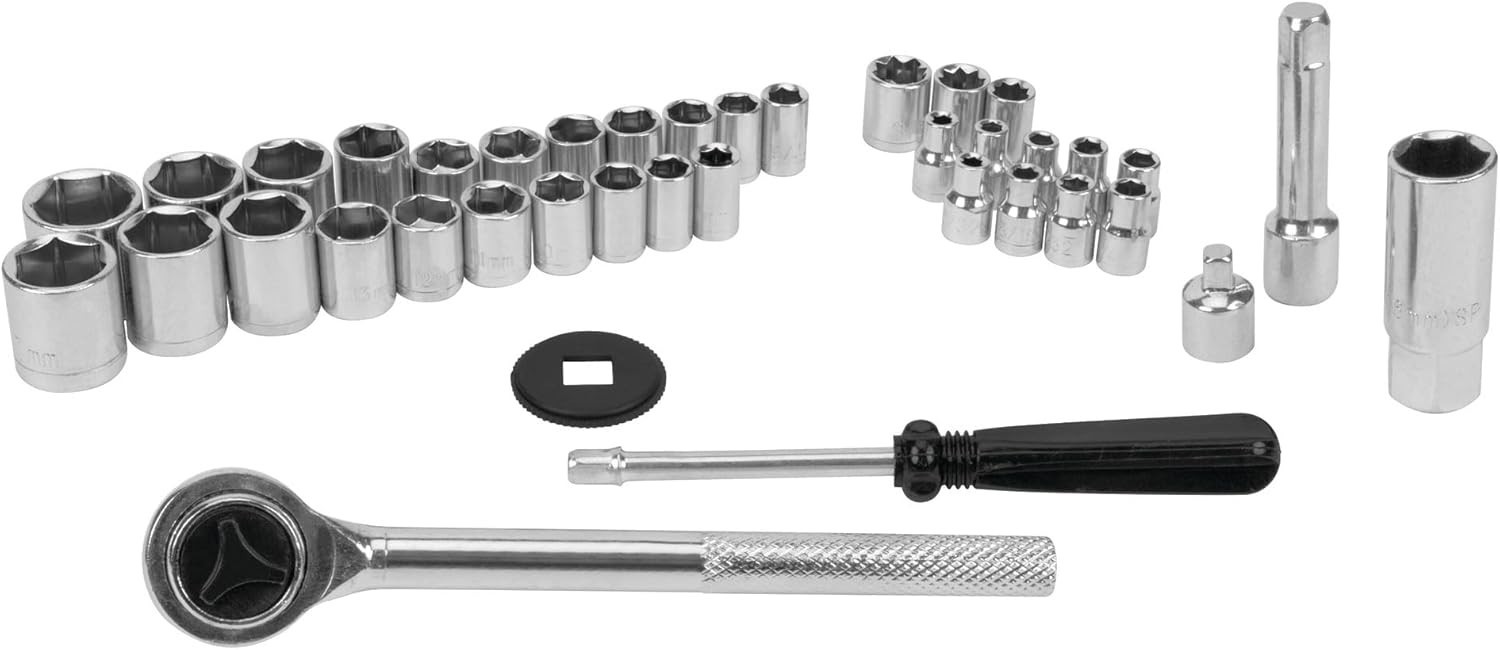 W1173 SAE/Metric 40-Piece SAE and Metric Socket Set, 1/4-Inch & 3/8-Inch Drive