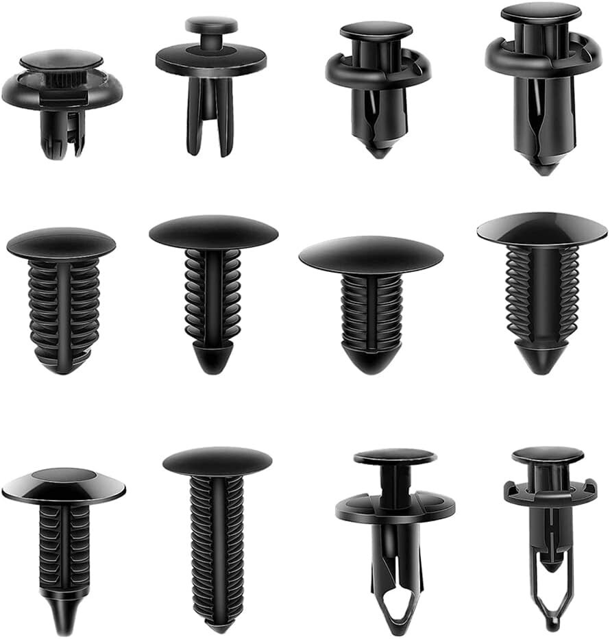 240 PCS Car Retainer Clips Auto Fasteners Push Trim Clips Pin Rivet Bumper Kit