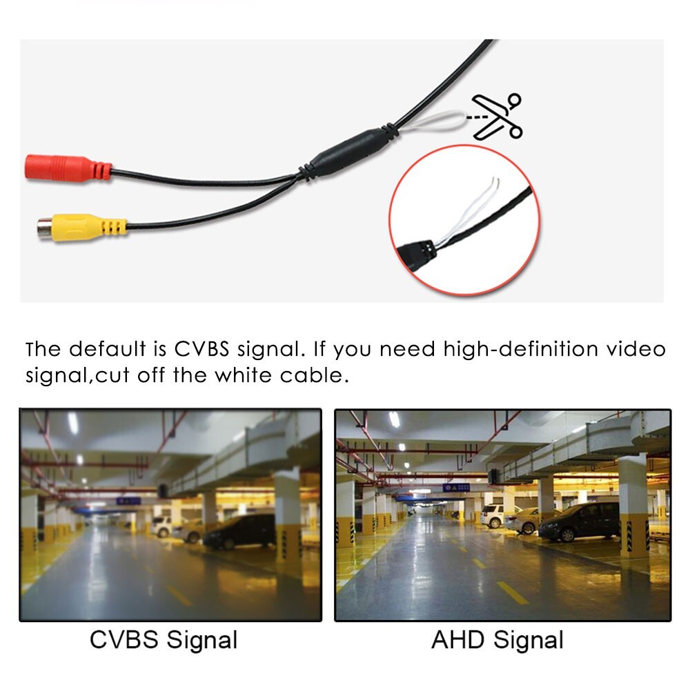 Universal Car Backup Camera Rear View Reverse Camera Night Vision Waterproof AHD