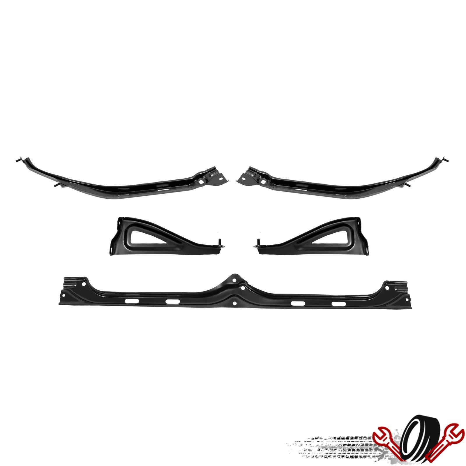 5Pcs Front Bumper Outer + Centre + Stay Brackets For Toyota Tacoma 2005-2011 New