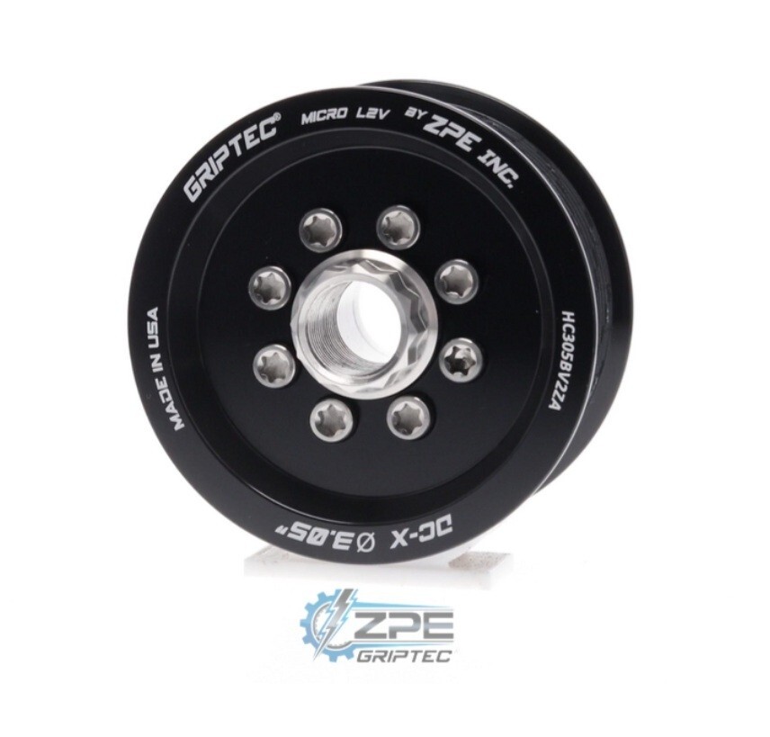 New ZPE Griptec 3.05 supercharger pulley and hub for 2015-26 6.2 Hellcat engines