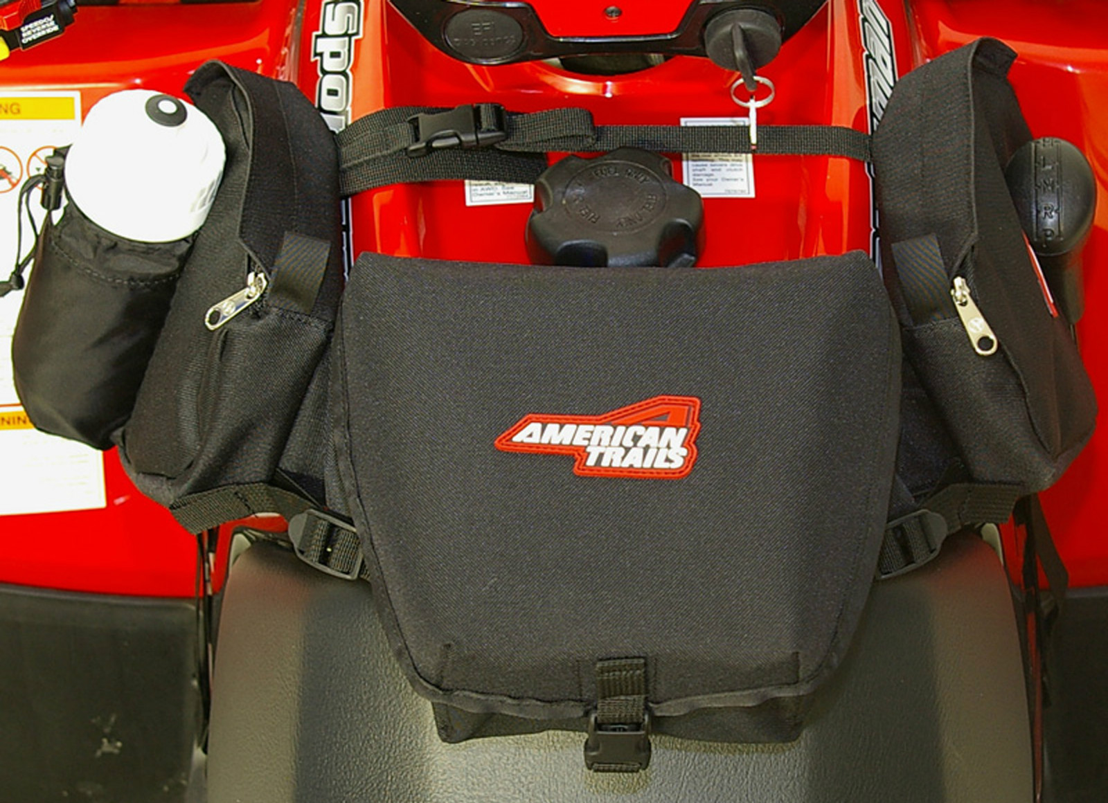 American Trails ATV Tank Saddle Bag Black Fender Seat Front Handlebar Frame Gear