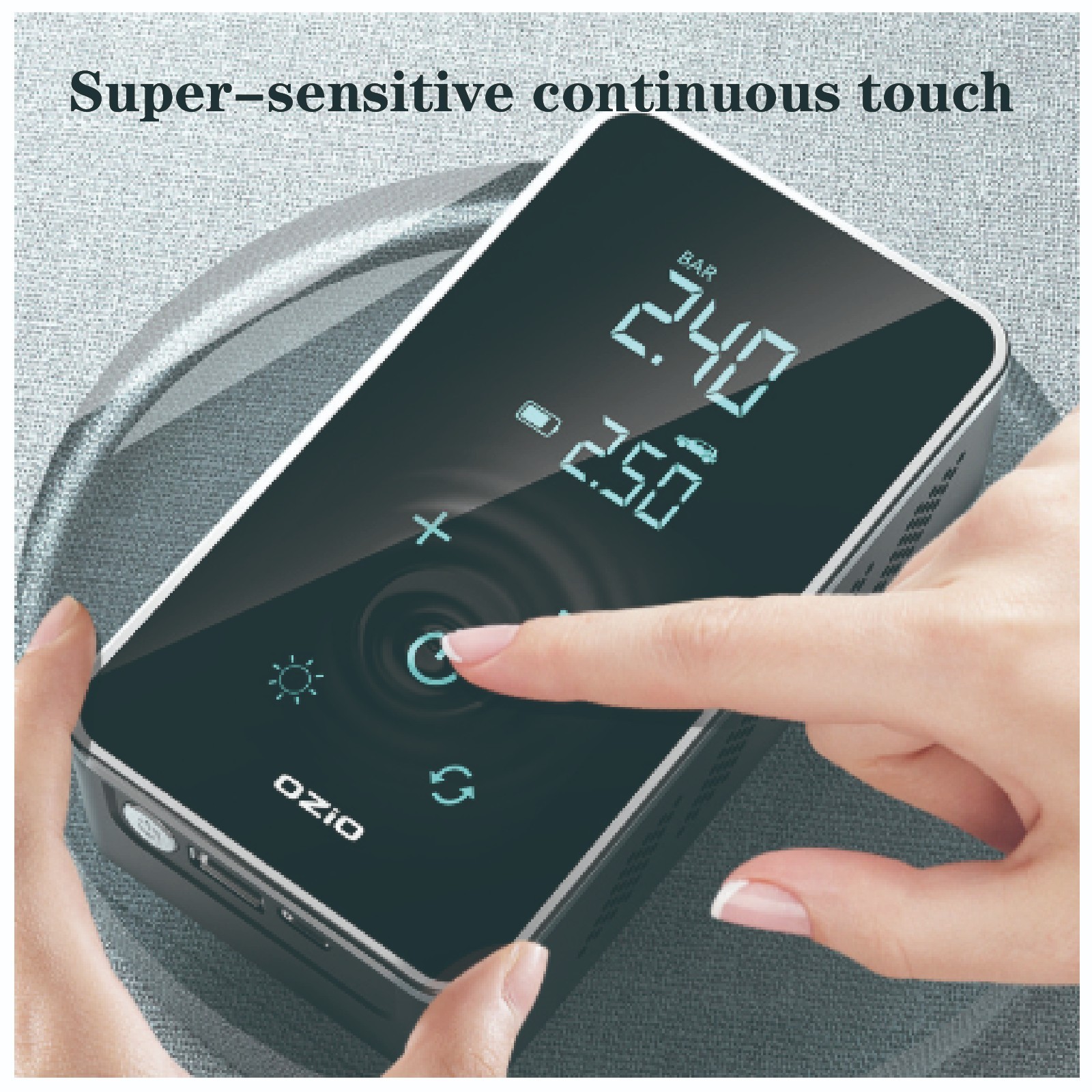 YX1715S 2500*2 Portable High-Pressure Wireless Tyre Inflator for Cars
