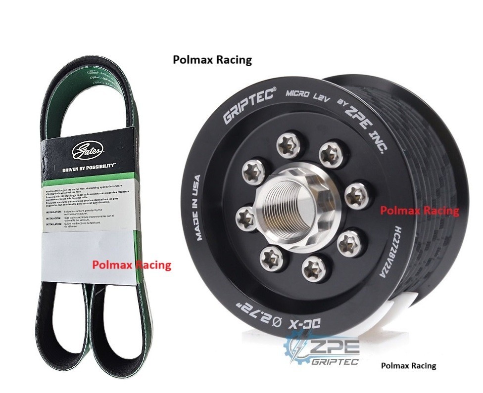 ZPE Griptec 2.72 supercharger pulley / belt upgrade 2015-23 Charger Hellcat 6.2