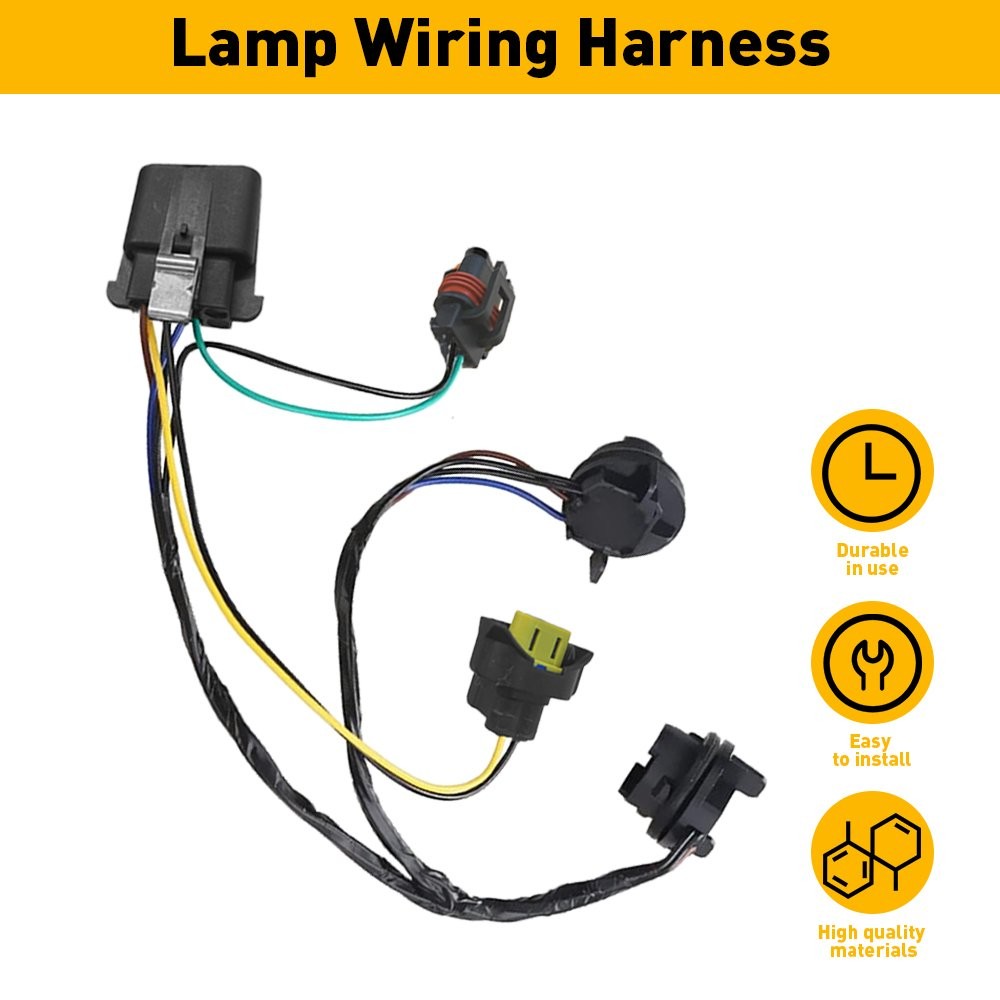 1set Headlight Wiring Harness For 2007-2013 Chevrolet Silverado 2500 HD 25962806