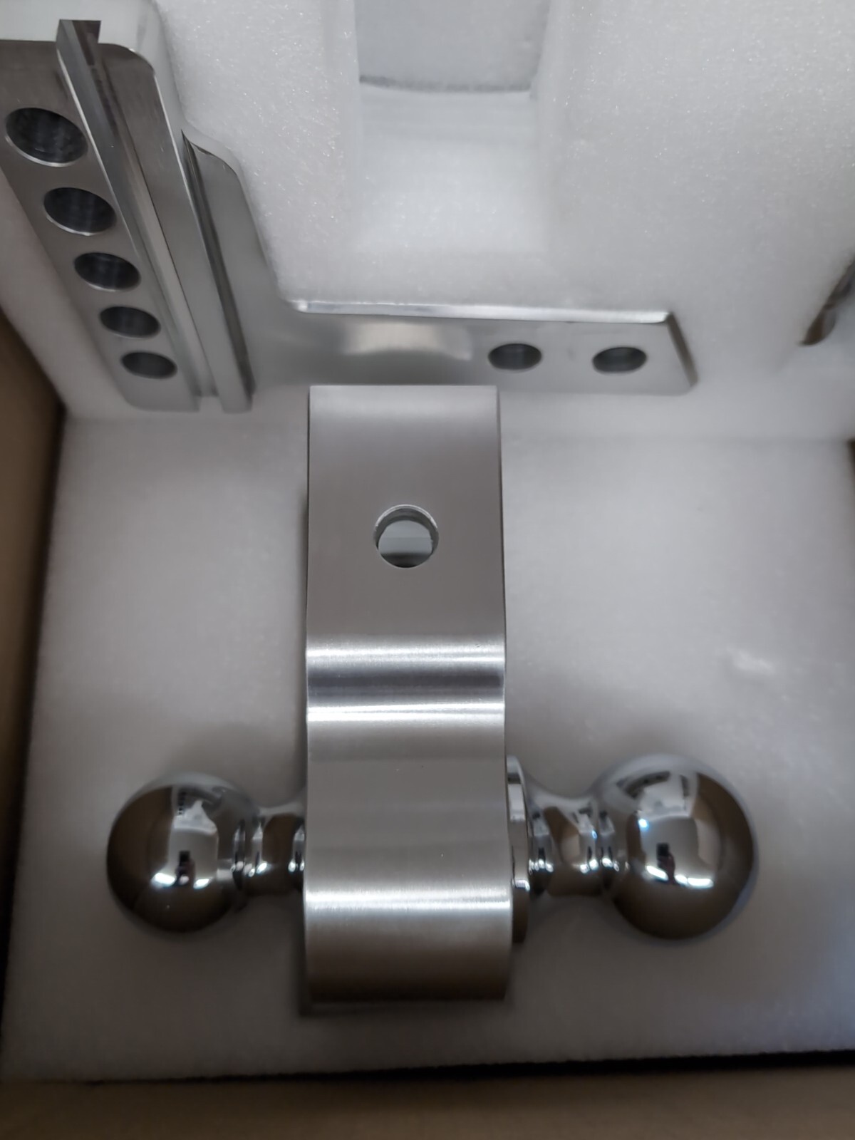 Towing Hitch 4″ Drop Adjustable Dual Ball Mount Trailer 2″ Receiver 12500 lb NEW