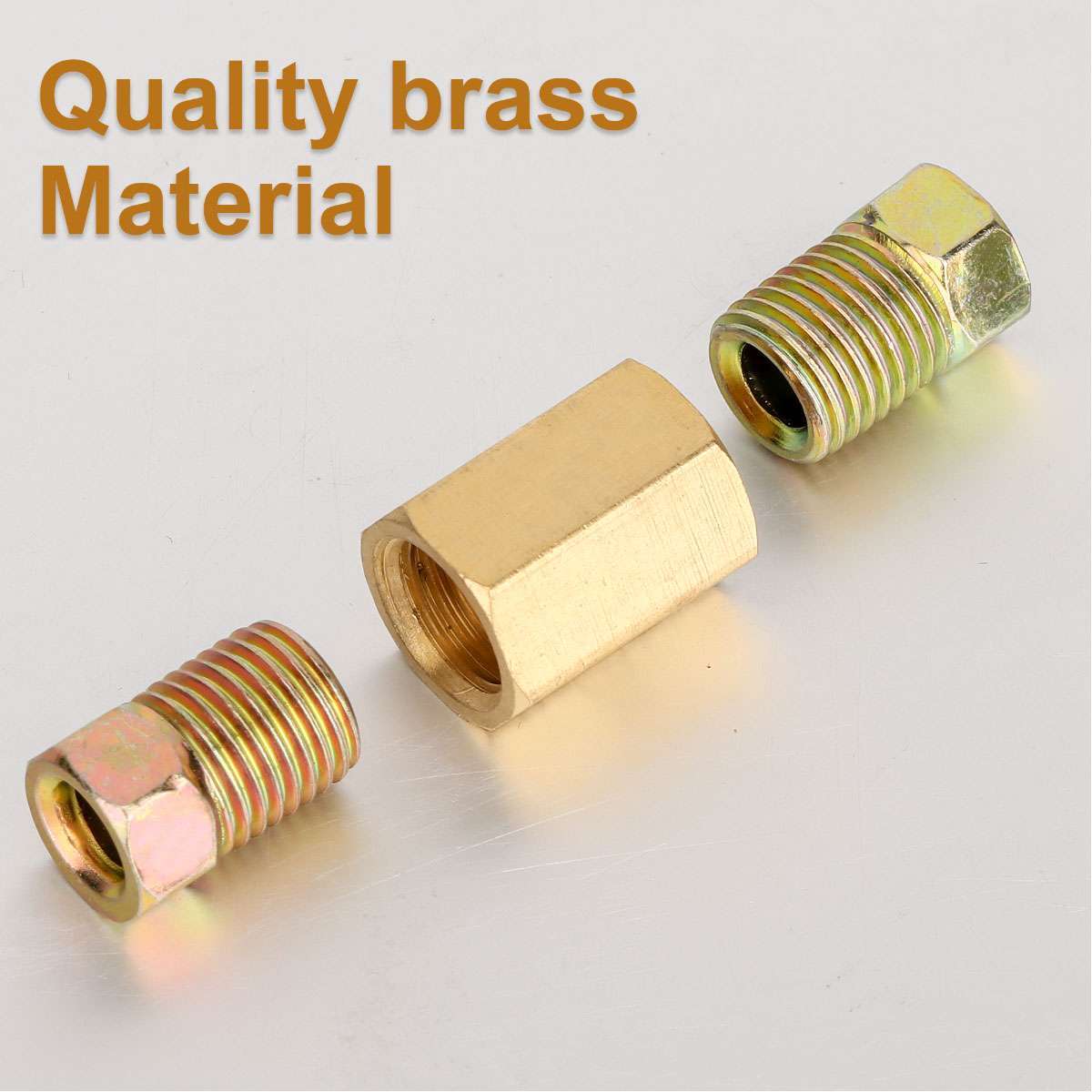 12pcs 3/16″ brake line (3/8-24 Inverted) Brake Line Fittings & Brass Unions US