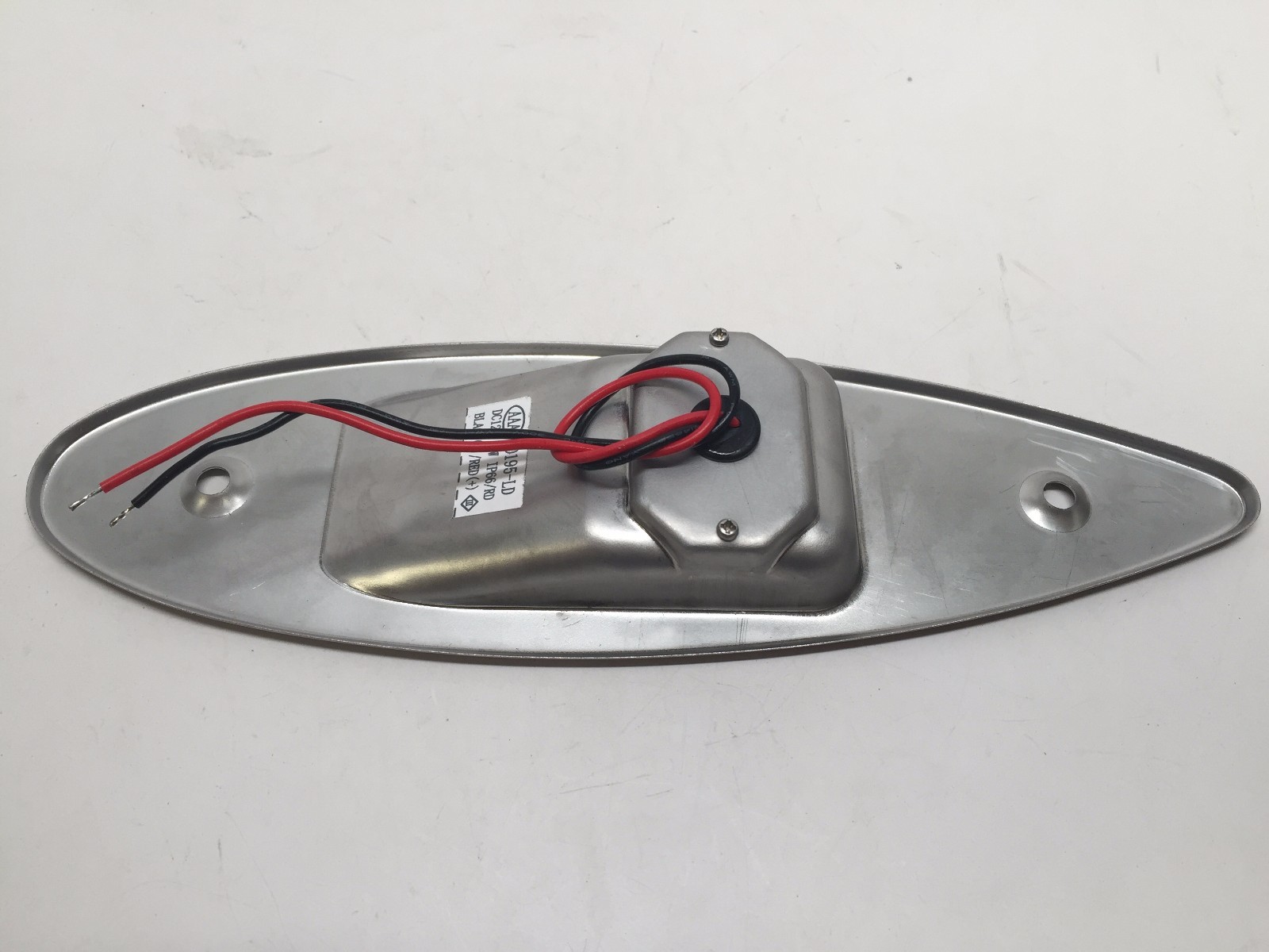 Marine Boat Navigation Pair LED Side Tear Drop Lights SS Vertical Mount 12V