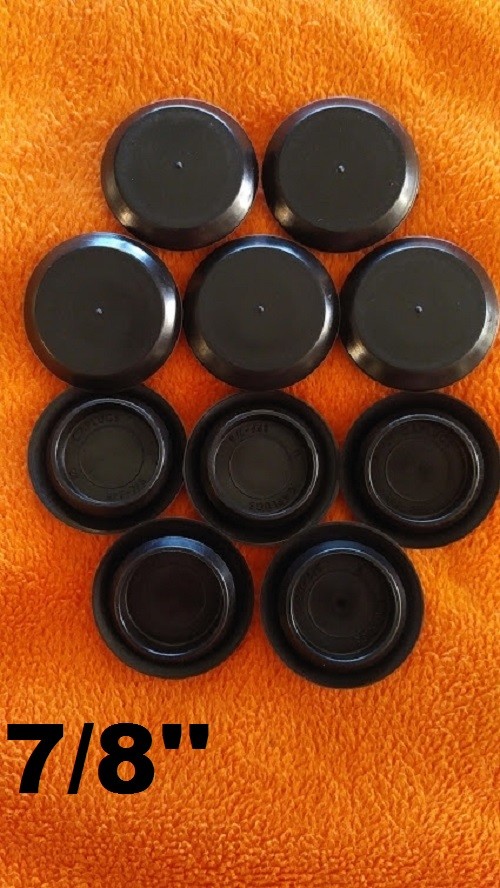 7/8 inch sheet metal auto body plastic panel flush fit fender hole plug qt(10)f