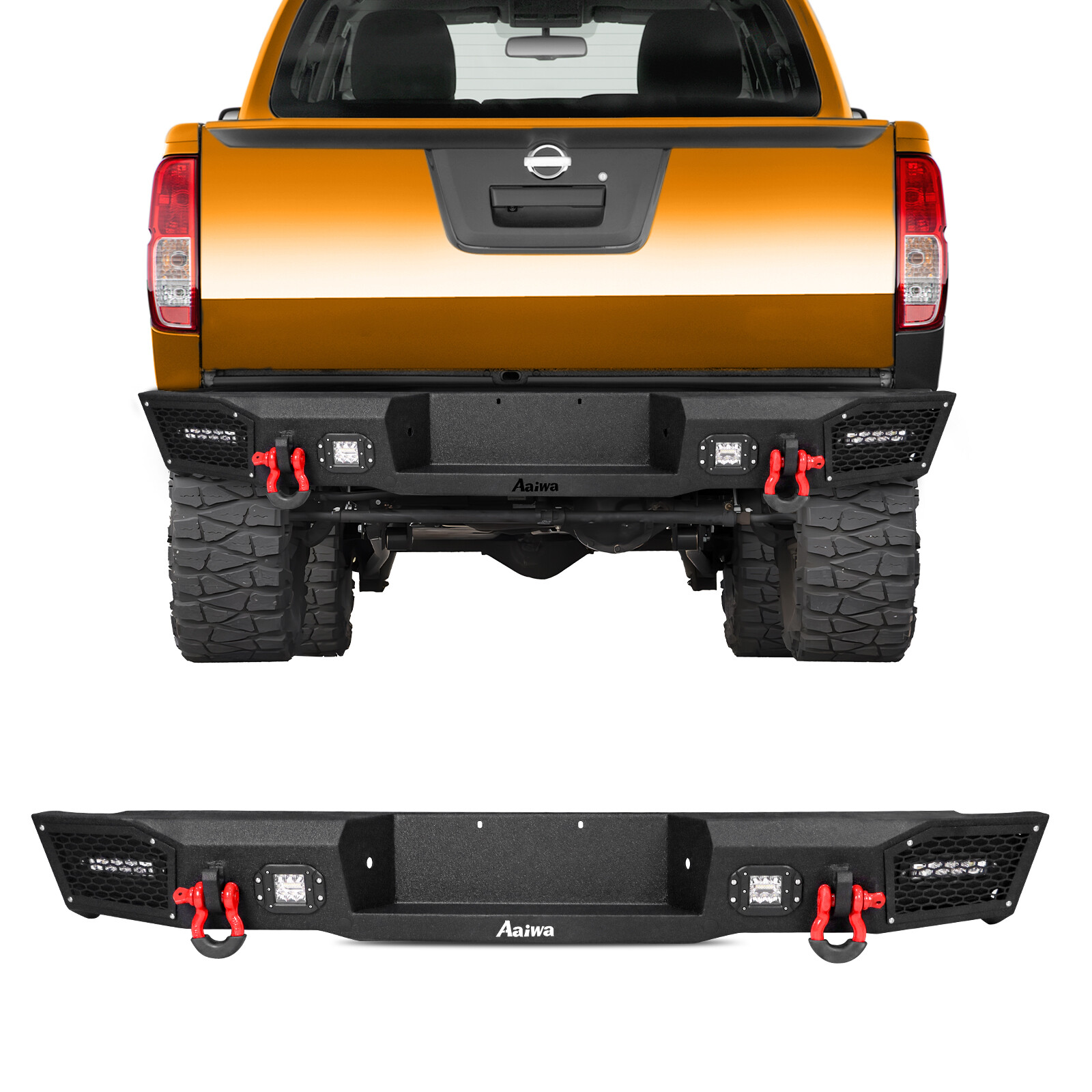 Aaiwa Front&Rear Bumper For 2005-2021 Nissan Frontier With D-Rings