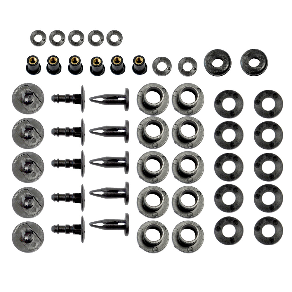 Stainless Steel Sliver Screws Fairing Bolts Kit For KAWASAKI NINJA ZX6R 2000-19