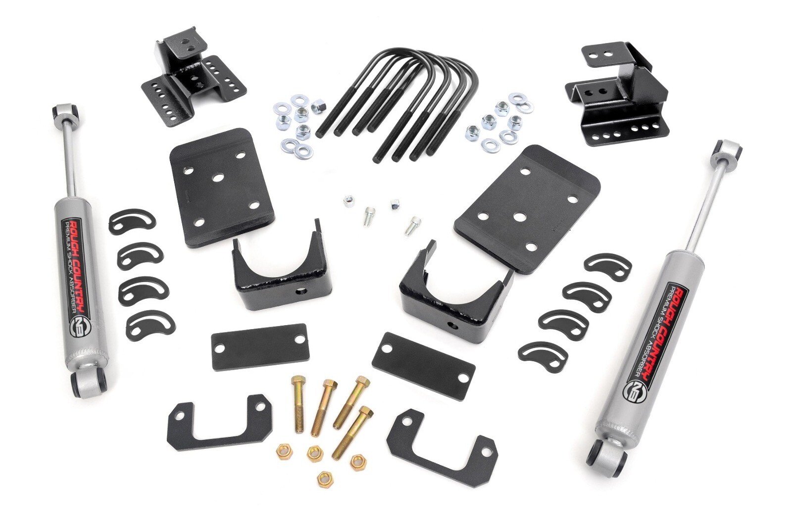 Rough Country Lowering Kit Str Drop 2″FR 4″RR Chevy/GMC 1500 (07-15) -72330