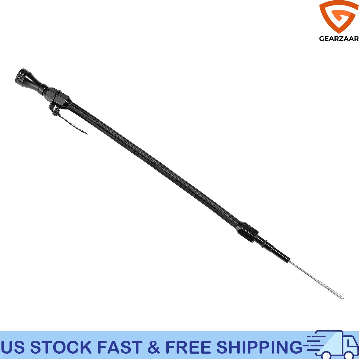 Stainless Flexible Oil Dipstick Black Fits LS LSX LS1 LS2 LS6 4.8L 5.7L 6.0 6.2L