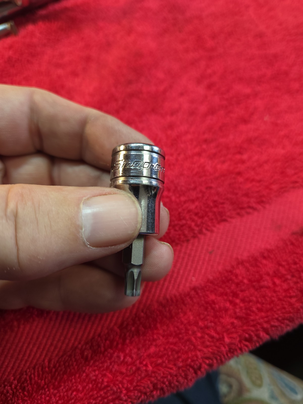 Snap-On Tools 3/8″ Drive Standard T27 Torx Bit Driver Chrome Socket USA FTX27E