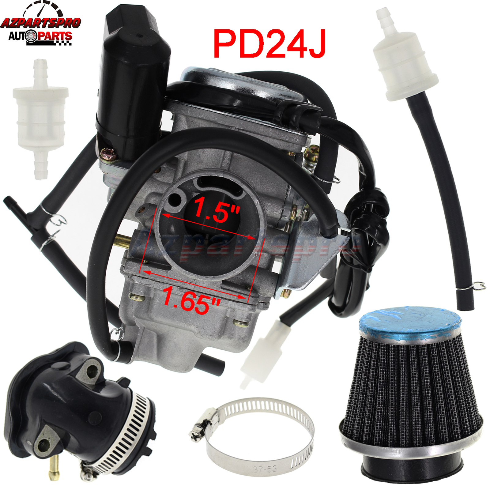 Carburetor Carb 24mm For Yerfdog GX150 Spiderbox 150cc 3206/4206 3209/4209 42054