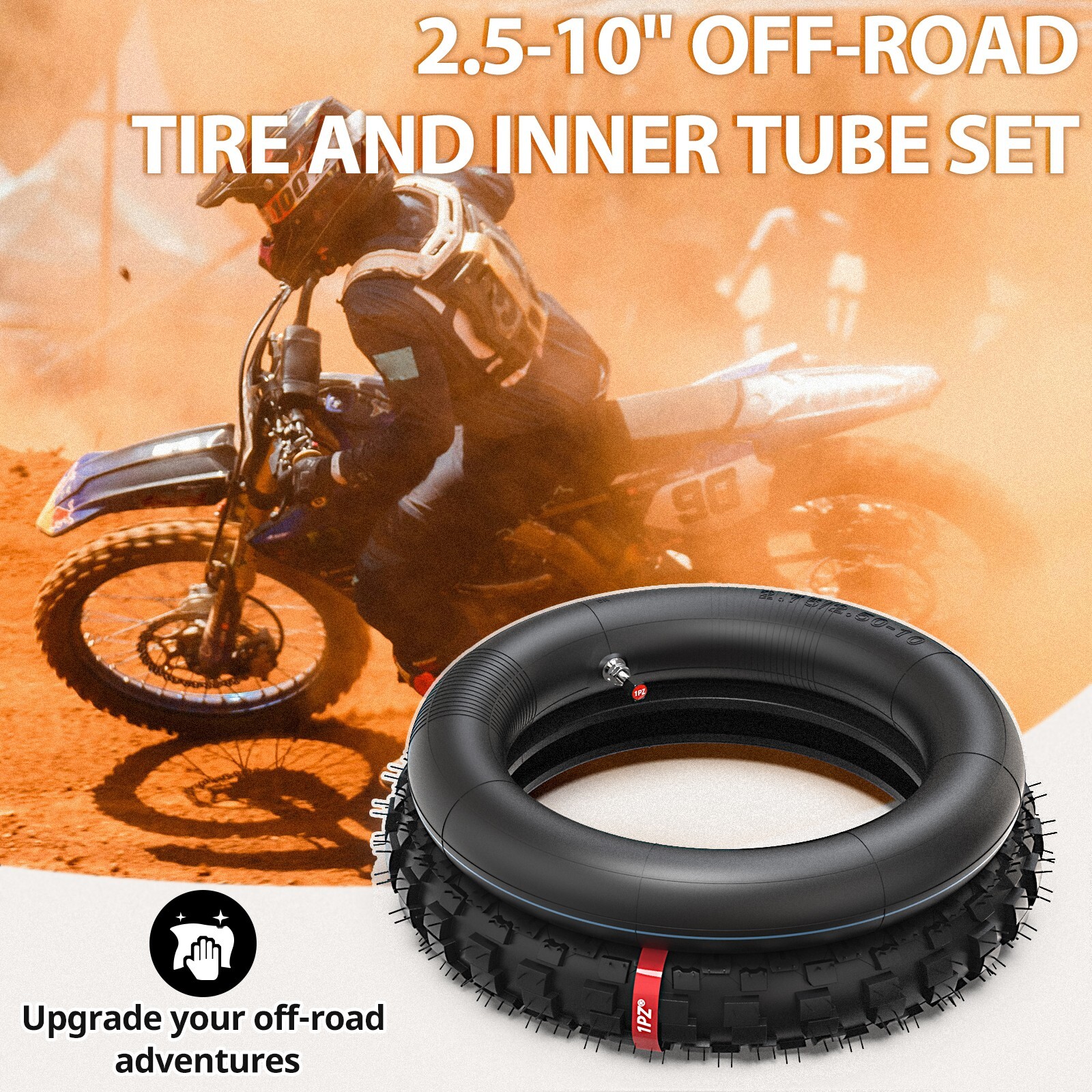 2.50 – 10″ Tire & Inner Tube For Honda CRF50F XR50R 2.50×10 2.5-10 Dirt Pit Bike