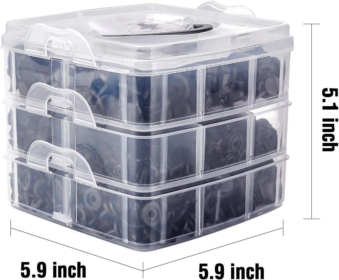 620-Piece Automotive Retaining Clip Plastic Fastener Kit Fender Rivet Clips