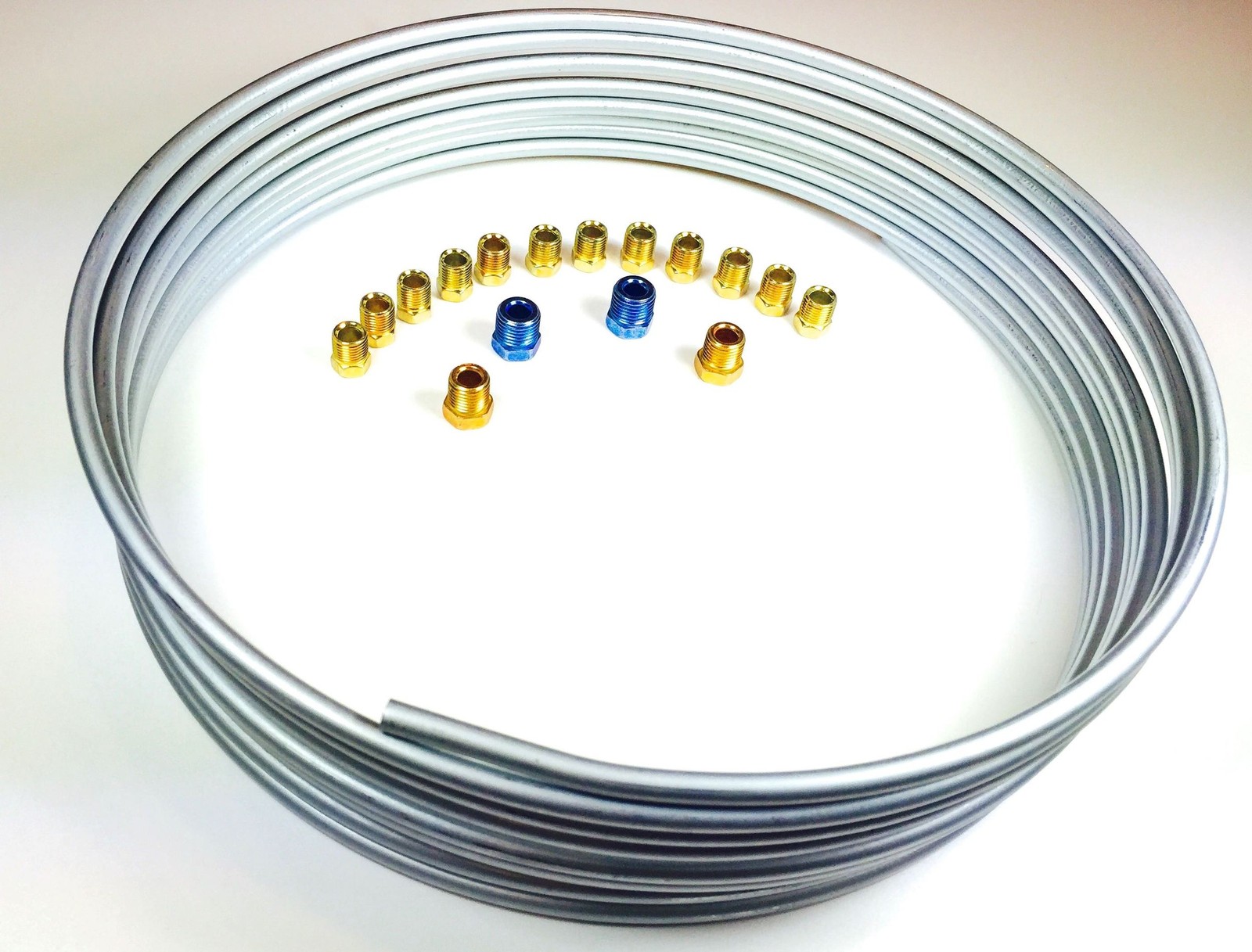 25 Ft Roll 1/4″ Brake Line Kit with 16 Fittings